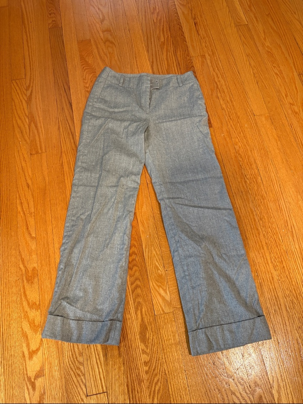 Ann Taylor Gray Wide Leg Dress Pants
